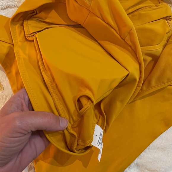 knix Golden Mustard High Neck Zip Bikini Set - Picture 10 of 11